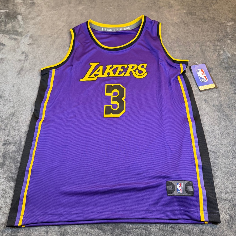 Fanatics Anthony Davis Los Angeles Lakers Youth XL Statement Jersey Purple 3 NEW